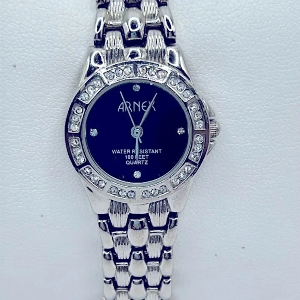Working! Ladies Arnex Dainty Rhinestone Accent Watch